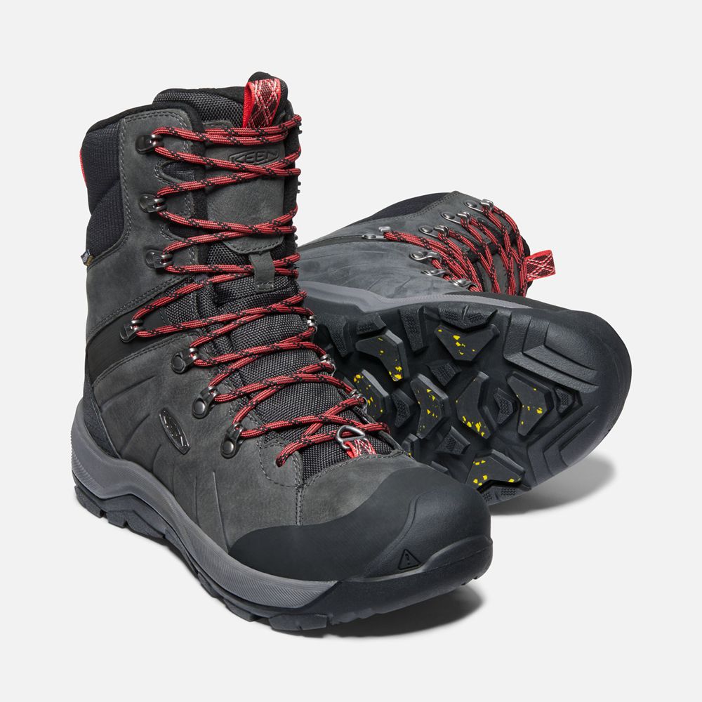 Botas de Seguridad Keen Mexico Grises Oscuro - Hombre Revel Iv Altos Polar - JB4816370